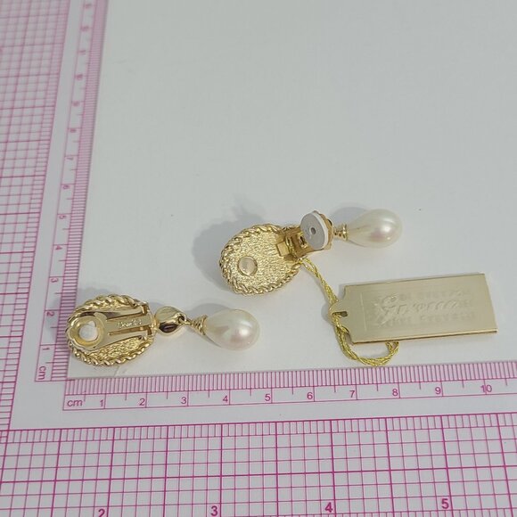 Elegant Vintage Drop Earrings- Grosse-Germany -nwt - Picture 3 of 9